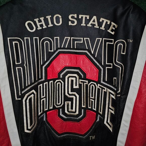 Ohio State Buckeyes Leather Varsity Jacket - Picture 3 of 9